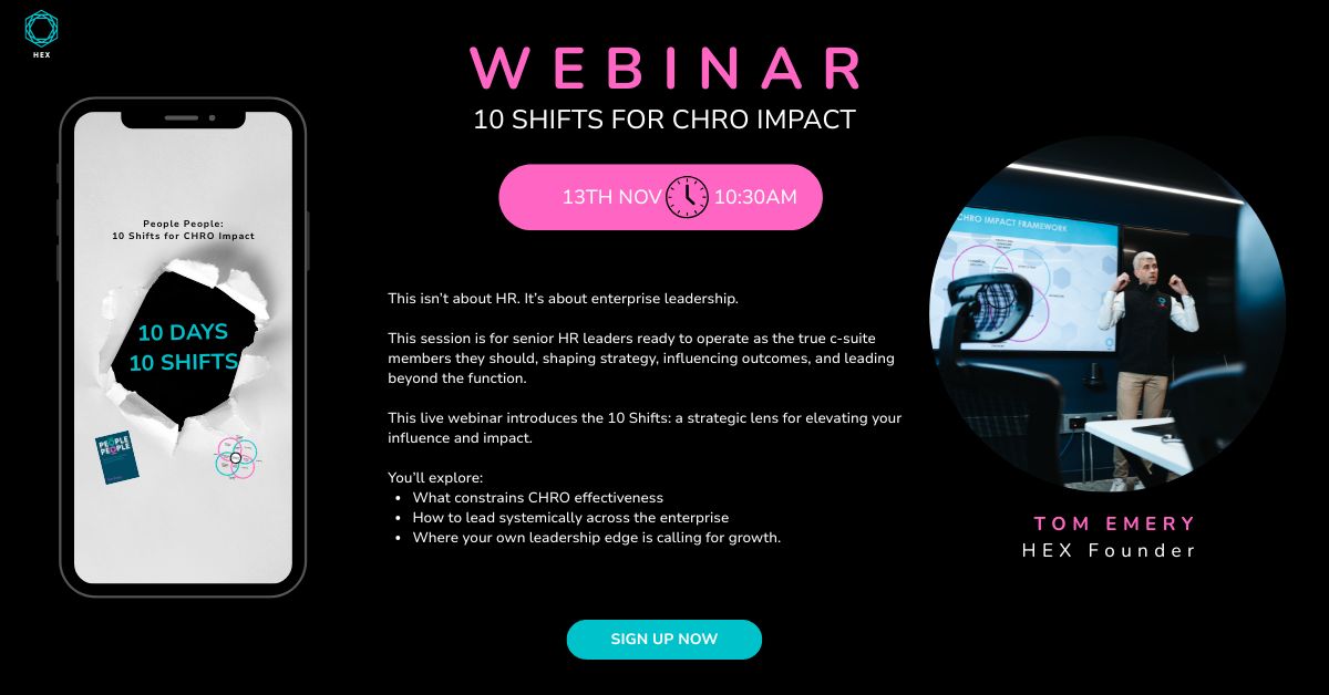 10 Shifts for CHRO Impact live webinar 13th November 10:30am